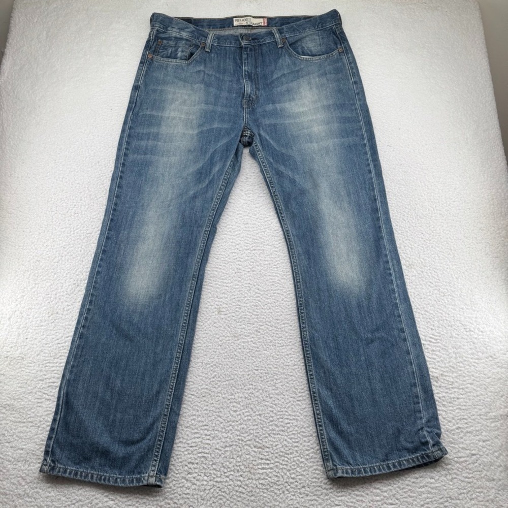 Y2K Levis 559 Relaxed Straight Jeans Men 36x30 (Fit 38x30) Blue Medium Wash Fade